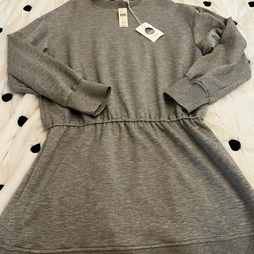 Anthropologie Gray Dress
